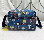 Lesportsac x snoopy peanut 斜揹袋