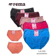 6PCS FEMA UNDERWEAR 364 L, XL, 3L, FEMA 364 CD, WOMEN'S UNDERWEAR