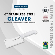 TRAMONTINA 6" Stainless Steel Cleaver with Antibacterial Handle | Professional Master
