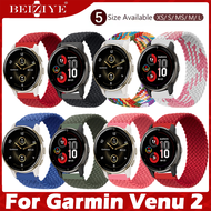 Braided Solo Loop strap For Garmin Venu 2 Fabric Nylon Elastic belt bracelet For garmin venu 2 Watch