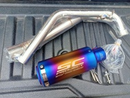ชุดท่อ CB150R(ฮอนด้า ซีบี 150อาร์)ไฟตากลม+ปลายท่อเอสซีรุ้ง