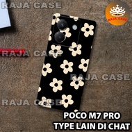Rubber Softcase poco M7 PRO /RC22 FLOWER motif/case poco M7 PRO/casing poco M7 PRO/silicone poco M7 