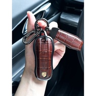 PORSCHE Key Cover, macan, 711, 918, Cayenne Car Key Crocodile Leather Texture Protective Case
