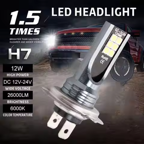 1pcs H7 LED Headlight Bulb Beam 100W High Power LED H1 H3 H4 H11 Headlamp 6000K White Super Bright A