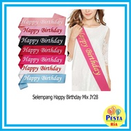  (1 Pcs) Happy Birthday sash, birthday sash Girl, birthday shawl, hbd sash
