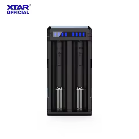 XTAR SC2-C Ultra-Compact Type-C 3A Fast Charger 2A×2/3A×1 0V Activation 3-Stage Charging for 20700/2