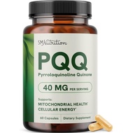 PQQ Supplement 40 MG, High Strength Pyrroloquinoline Quinone, 60 Capsules(packaging may vary)