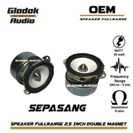 2.5 inch Mid-Bass 8 ohm 25 watt Speaker