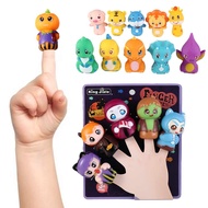 PUZHE Soft Rubber For Boy Kids Cartoon Animal Children'S Puppet Toy Animal Toys Role Playing Toy Tiny Hands Toys Animal Head Gloves Fingers Puppets Dinosaur Hand Puppet