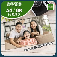 8R 8RW A4  A3 Photo Print Cuci Gambar / Frame Photo Print / Digital Photo Printing