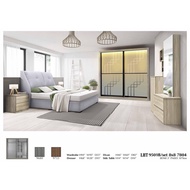 LHT : Model 9501 Bedroom Set Sliding Doors ✔️ LED Light inside ✔️ 8ft Width ✔️8ft Height✔️1.11ft Dep