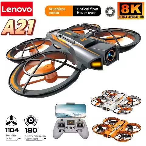 Lenovo A21 Pro VR Drone 8K Profeissional Aerial HD Dual Camera Intelligent Opstacle Avoidance Brushl