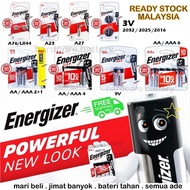 Energizer Max A76 LR44 A23 ECR2032 3V E92 AAA E91 AA CR2032 3V 6LF22 9V 522 2032 2pcs 4pcs 1.2V 3V 9