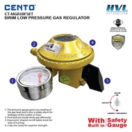 CENTO Low Pressure Gas Regulator with safety valve & gauge CT-MGR38