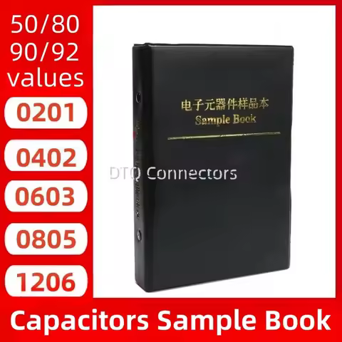 Capacitors Kit SMD Capacitor Sample Book 0201 0402 0603 0805 1206 Assortment Pack 80/90/92values DIY