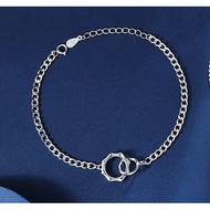 ITM Gelang couple Matahari dan bulan terhubung Gelang Pasangan gelang fashion gelang pria wanita adj