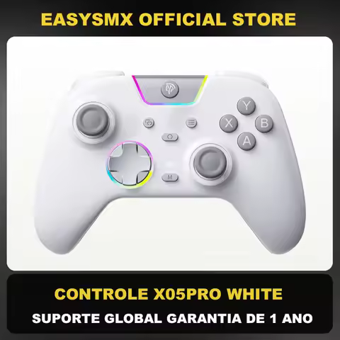 EasySMX X05 Pro Gamepad RGB Game Controller Compatible with PC/Switch/Phone/TV/Steam, Hall Effect, D