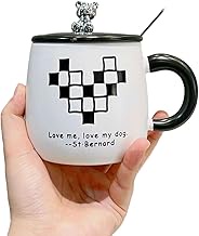 CAPIJIONG 300ml/10oz ins style able electroplated bear ceramic cup microwave oven can be used for co