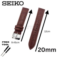 (Original) Seiko 7T92-0LT0 / SNDC31P1 / 4LR2JE Leather Brown 20mm