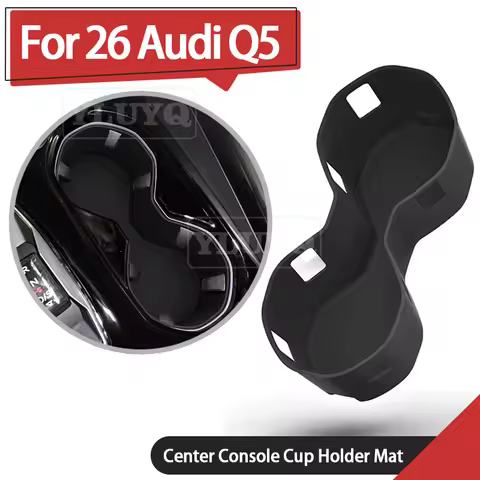 For Audi Q5 central control silicone cup holder, anti-slip mat, beverage cup holder, car accessories