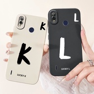 For Itel P33 Plus Case Cute Lucky Letters Soft Matte Silicone Shockproof Cover For Itel P33 P 33 P33