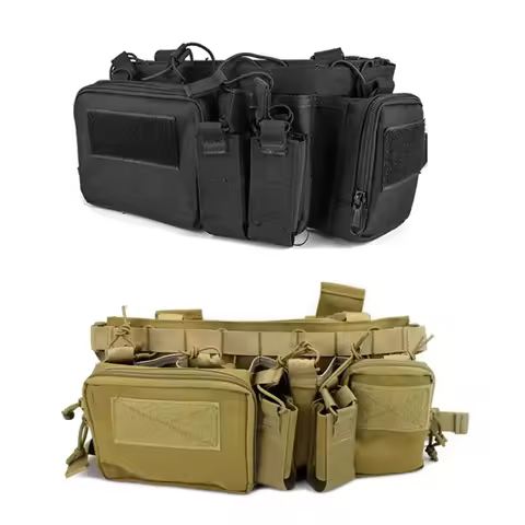 Tactical Chest Rig Hunting Vest Molle Mesh Lightweight Security Training Uniform Camo Tactical Gear 