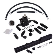 OSIAS Adjustable Fuel Pressure Regulator Kit Oil 0-160psi Gauge -6AN Fitting