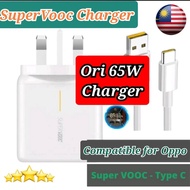 50W 65W 120W SuperVooc Fast Charging 2.0 MICRO USB &amp; 65WATT SUPERVOOC 2.0 Type C USB Fast Charge CHARGER ONE SET COMPATIBLE TO OPPO