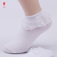 Red Dance Shoes Children Female Latin Dance White Lace Modern Dance Socks Exam Performance Dance Soc