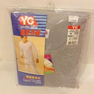 全新 YG 大牌 台灣熱賣款 遠紅外線纖維 保暖機能 圓領長袖上衣 負離子 內衣 衛生衣 睡衣 M號 型男生必備
