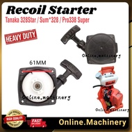 Mesin rumput recoil starter tanaka pro338 pro super338 Sstart sum*328 star japan (4s)new brush cutte