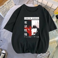 💥【HOT】Tokyo Ghoul Anime Manga T Shirt New Funimation Kaneki Ken Cartoon Nice Loose T-shirt Women Cam