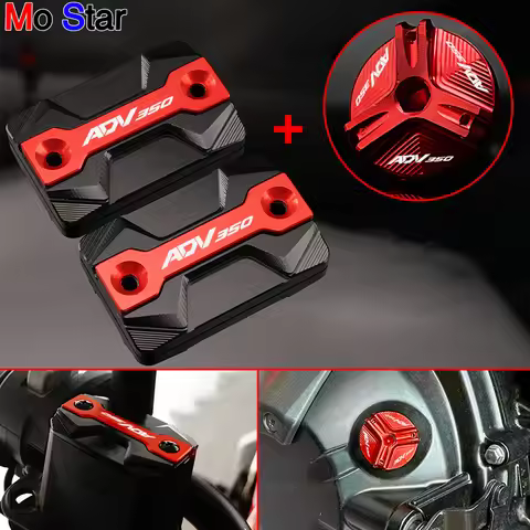 ADV350 Accessories Motorcycle CNC Front Brake Fluid Reservoir Cap Oil Filler Cap For Adv350 Adv 350 