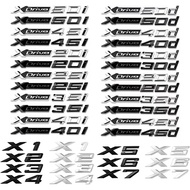 3D Xdrive 20d 30d 35d 40d 50d 20i 25i 30i Car Mudguard Emblem Trunk Badge Sticker X1 X3 X4 X5 X6 X7 