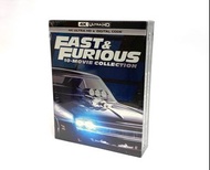 4K藍光Blu-ray《Fast &amp; Furious 狂野時速 (2001-2023) 第1-10全集》精裝盒裝Box set