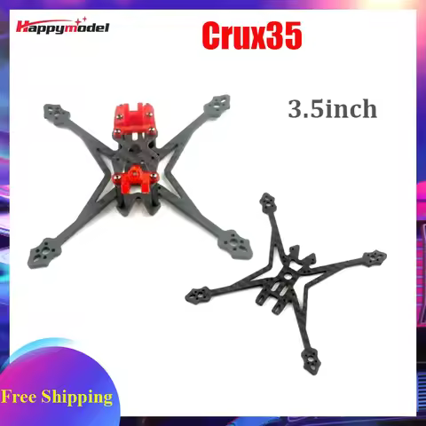 HappyModel Crux35 High Definition 3.5inch FPV Racer Drone Carbon Fiber Frame Kits For RC Quadcopter 