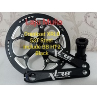 CRANKSET XRL8 53T STEEL INCLUDES BB HT2