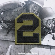 Patch 2nd Army Subdued US Army Emblem