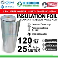 Alumunium Foil Wrap Peredam Panas Atap Rumah Bubble Insulation 120X25