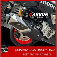 GARNISH EXHAUST COVER ADV 160 CARBON M2 ️ad 160 exhaust shield adv 160 accessories variation adv 160