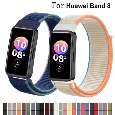 Sport Nylon loop band For Huawei band 8/7 strap accessories Smart watch replacement belt wristband b