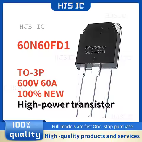 5-10-20PCS 100% NEW SGT60N60FD1PN 60N60FD1 SGT60N60FD1 TO-3P 600V 60A IC Chipset In Stock