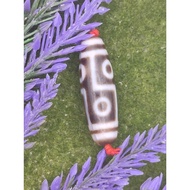 💥Ready Stock💥 37.5mm X 12.2mm 🌟证书🌟 ⚡高油朱砂⚡ 六眼天珠 六六大顺 Cinnabar 6 Eyed Dzi Six Eyes Eye Dzi Certificate