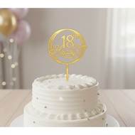 Sweet 18 Cake Topper – Beautiful and Luxurious 18th Birthday Decoration