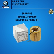 BMW OIL FILTER (11 42 7 566 327) BMW E90 E91 F30 E60 E61 F10 X3 X5 X6 Z4