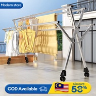 Foldable/Extendable Stainless Steel Cloth Clothes Hanger / Clothing Drying Rack / Rak Penyidai Baju Laundry Rack 晒衣架