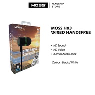 MOSS Big Bass Stereo Music Audio Jack Wired Handsfree (3.5mm) H03