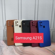 Softcase Silicone pro Camera SAMSUNG A21S Silicone Macaron pro Camera