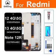 6.79 LCD สำหรับ Redmi 12 13 Note 12R 4G 5G 2404ARN45A 23053RN0 2I อะไหล่สัมผัสทำให้เป็นดิจิทัลประกอบ