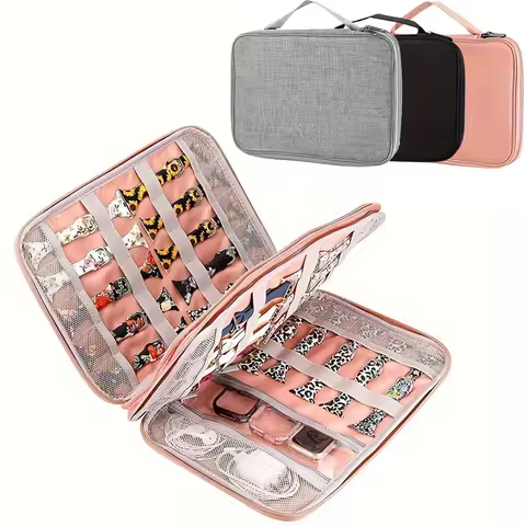 Watch Band Storage Case Hold 35 Watch Straps Portable Organizer Bag Compatible with Apple Watch Band
